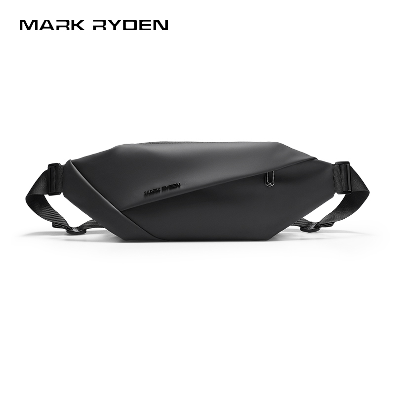 Cycling Commute - MARK RYDEN กระเป๋าคาดเอวผู้ชายแบบสะพายข้างกันน้ำอ็อกซ์ฟอร์ดกระเป๋าคาดเอวหลายช่องกระเป๋าป้องกันการโจรกรรมแบบลำลองสำหรับการขี่จักรยาน