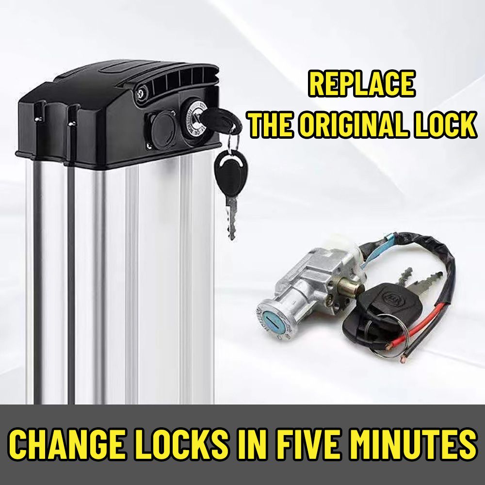 Commuter Bike Lock - แบตเตอรี่ E-Bike ล็อค2คีย์ไฟฟ้าจักรยาน Charger สวิทช์ไฟ Universal