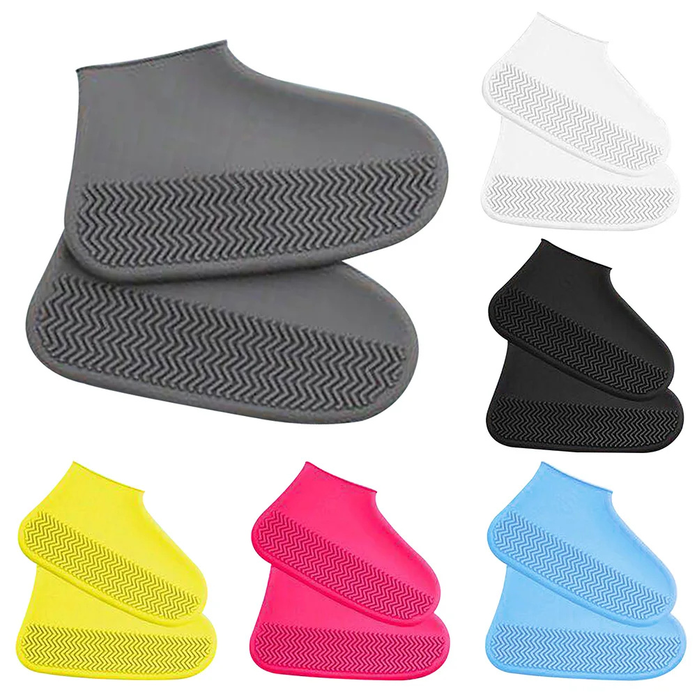 Cycling Commute Shoes - รองเท้าบูทยางกันฝนแบบใช้ซ้ำได้ 1 คู่, ผ้าคลุมรองเท้ากันน้ำกันลื่นสำหรับงานกลางแจ้ง, ปั่นจักรยาน, เดินป่าและเดินทาง