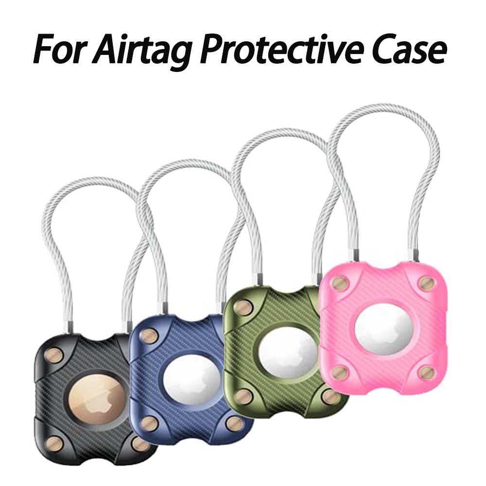 Chain Lock Combination - ที่ใส่ AirTag พร้อมสายเคเบิล, พวงกุญแจ AirTag แบบล็อคแน่น,