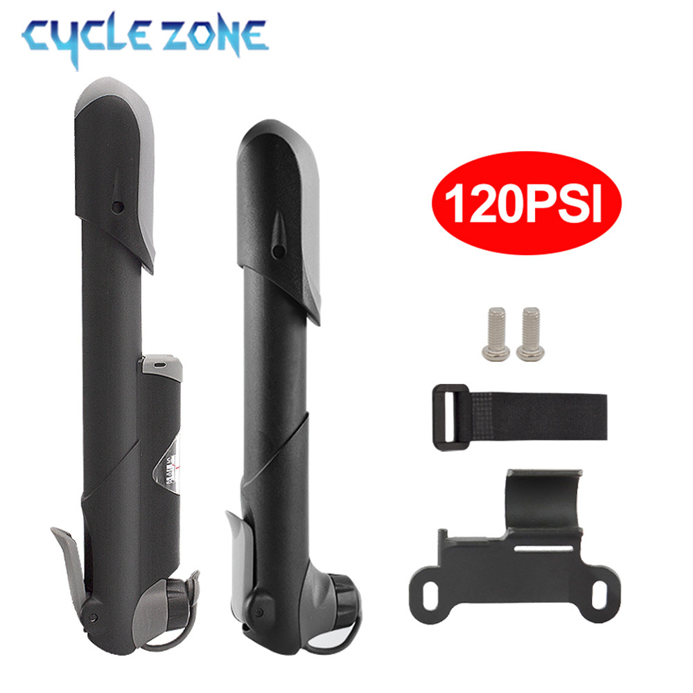 Bike Pump Frame Mount - มินิแบบพกพาปั๊มจักรยานเครื่องวัดความดันอากาศจักรยานเสือภูเขาปั๊มกลางแจ้ง AV/FV วาล์ว MTB จักรยาน Air