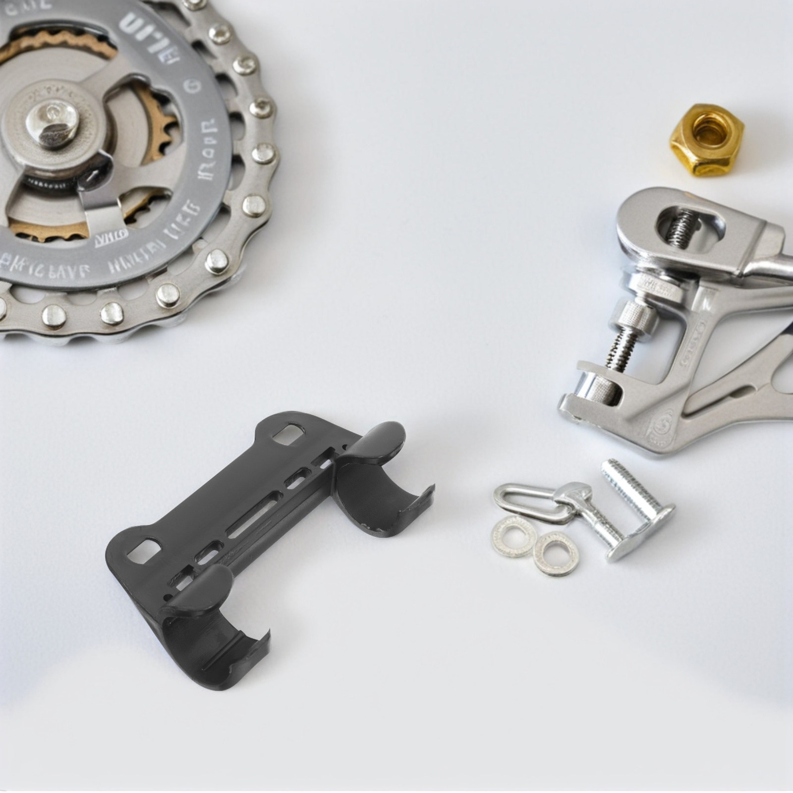 Bike Pump Frame Mount - ที่ยึดปั๊มลมจักรยานแบบมืออาชีพ 5 ชิ้น วัสดุไนลอน น้ำหนักเบา แข็งแรง