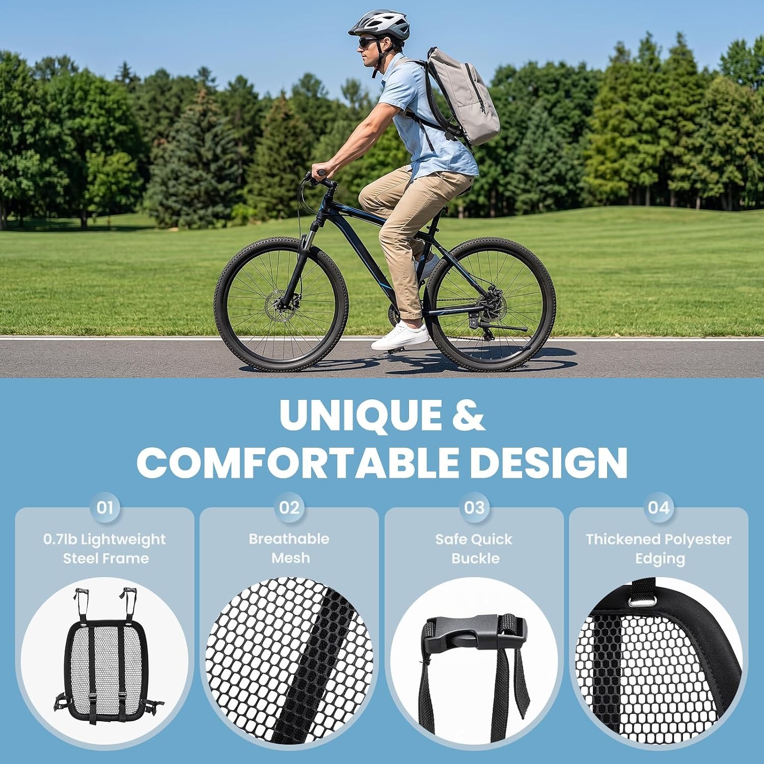 กระเป๋าเป้ระบายอากาศน้ำหนักเบา - Cycling Commuter Backpack บทวิจารณ์และราคา