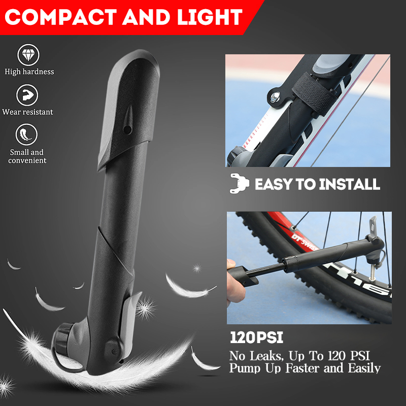 มินิแบบพกพาปั๊มจักรยานเครื่องว - Bike Pump Frame Mount บทวิจารณ์และราคา